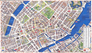 Карта (мапа)-Копенхаген-Copenhagen-with-3D-buildings-Map.jpg