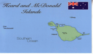 Географическая карта-Остров Херд и острова Макдональд-HeardIslandMap.JPG