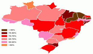 Kaart (kartograafia)-Brasiilia-Brazil_map_Catholics.PNG