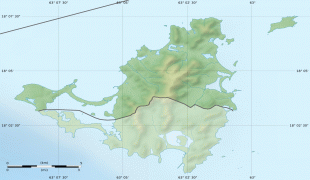 Kaart (kartograafia)-Saint-Martin-Saint-Martin_collectivity_relief_location_map.jpg