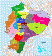 Kaart (cartografie)-Ecuador-Provinces_of_ecuador.png