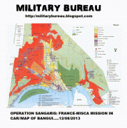 Kaart (cartografie)-Bangui (Centraal-Afrikaanse Republiek)-bangui001E.jpg