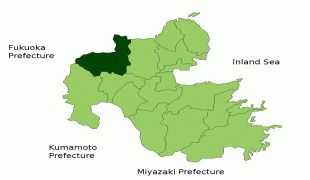 Mapa-Prefectura de Ōita-Nakatsu_in_Oita_Prefecture.png