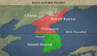 Kaart (cartografie)-Zuid-Korea-ww2.jpg