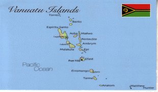 Карта (мапа)-Нови Хебриди-Vanuatumap.JPG