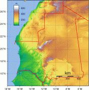 Географическая карта-Мавритания-Mauritania-topography-Map.png
