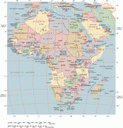 Kaart (cartografie)-Afrika-Africa-Political-Map.png