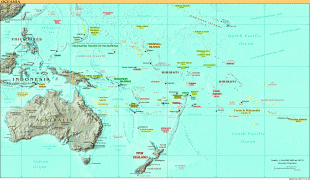 Kaart (cartografie)-Oceanië-Oceania-map.jpg
