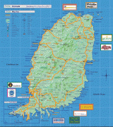 Kaart (cartografie)-Grenada-grenada_map.gif