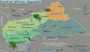 Карта (мапа)-Централноафричка Република-Central-African-Republic-Regions-Map.png