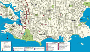 Kaart (kartograafia)-Victoria (Seišellid)-Downtown-Victoria-Map.jpg