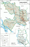 Карта (мапа)-Дака-Dhaka+District+Map.GIF