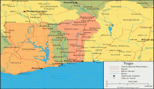 Karte (Kartografie)-Lomé-togo-map-1.jpg