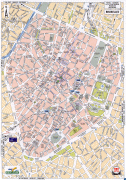 Kaart (cartografie)-Brussels Hoofdstedelijk Gewest-Brussels-Street-Map.jpg