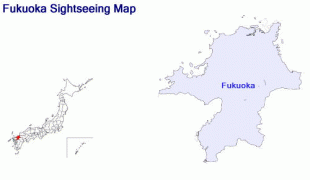 Karte (Kartografie)-Präfektur Fukuoka-fukuoka.jpg