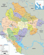 Географическая карта-Подгорица-Montenegro-political-map.gif