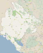 Kaart (cartografie)-Podgorica-montenegro.jpg