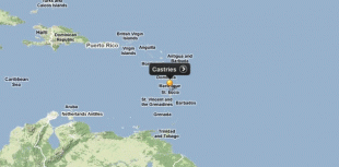 Kaart (cartografie)-Castries (Saint Lucia)-map.png