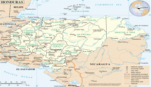 Kaart (kartograafia)-Tegucigalpa-honduras-map3.jpg