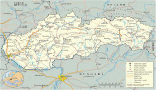 Kaart (kartograafia)-Slovakkia-map-slovakia.jpg