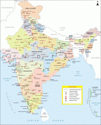 Kaart (cartografie)-India-India-city-map.jpg