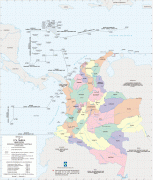 Kaart (cartografie)-Colombia-Map-of-Colombia-2002.jpg