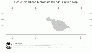 Kaart (kartograafia)-Heard ja McDonald saared-rl3c_hm_heard-island-and-mcdonald-islands_map_plaindcw_ja_hres.jpg