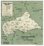 Karte (Kartografie)-Zentralafrikanische Republik-cen_african_rep_pol01.jpg
