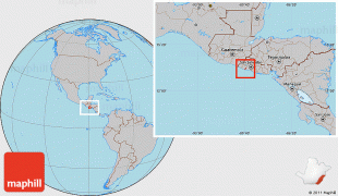 Karte (Kartografie)-Malabo-gray-location-map-of-santa-isabel-ishuatan.jpg