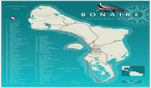 地図-ボネール、シント・ユースタティウスおよびサバ-Bonaire2011_map4.png