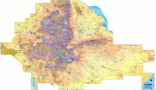 Karte (Kartografie)-Äthiopien-Ethiopia-Elevation-Map.jpg