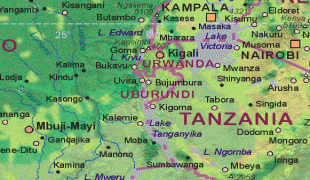 Kaart (cartografie)-Bujumbura-map-burundi.jpg