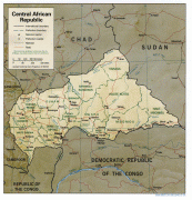 Географическая карта-Банги-Central-African-Republic-Map.jpg