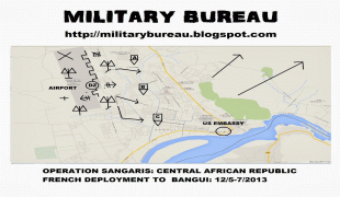 Kaart (cartografie)-Bangui (Centraal-Afrikaanse Republiek)-bangui001B.jpg
