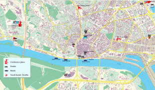 Kaart (cartografie)-Bratislava-TownMapHotelsLocation.jpg