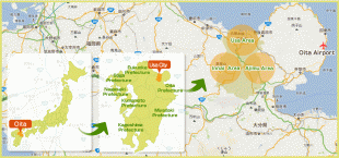 Географическая карта-Оита (префектура)-map.jpg