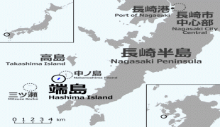 Карта (мапа)-Префектура Нагасаки-Nagasaki_Hashima_location_map.png
