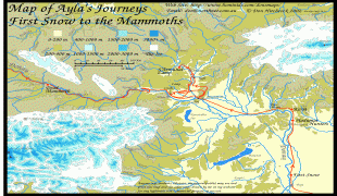 Kaart (kartograafia)-The Valley-firstsnowmammothmap.gif