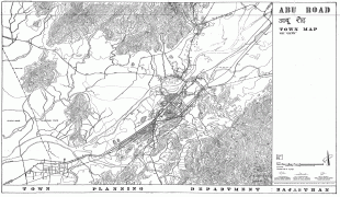 Kaart (kartograafia)-Road Town-abu-road-town-map.jpg