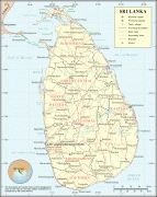Karte (Kartografie)-Sri Lanka-Un-sri-lanka.png
