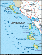 Karte (Kartografie)-Ionische Inseln (griechische Region)-map-of-ionian-islands.gif