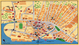 Karte (Kartografie)-Road Town-sibu-map.jpg