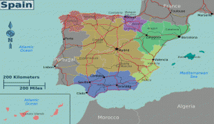 Kort (geografi)-Spanien-map-spain-regions.png
