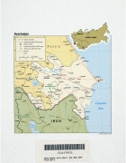 Kaart (kartograafia)-Aserbaidžaan-txu-pclmaps-oclc-25200664-azerbaijan_pol-1991.jpg