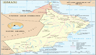 Географическая карта-Оман-detailed-political-map-of-oman.jpg