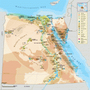 Bản đồ-Ai Cập-egypt-tourist-map.gif