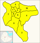 Karte (Kartografie)-Addis Abeba-Addis_Ababa_(district_map).png