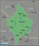 Kaart (kartograafia)-Priština-Kosovo_Regions_map.png