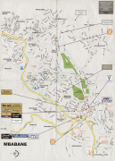Карта (мапа)-Мбабане-mbabane.jpg