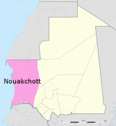 Ģeogrāfiskā karte-Nuakšota-Nouakchottmap.png
